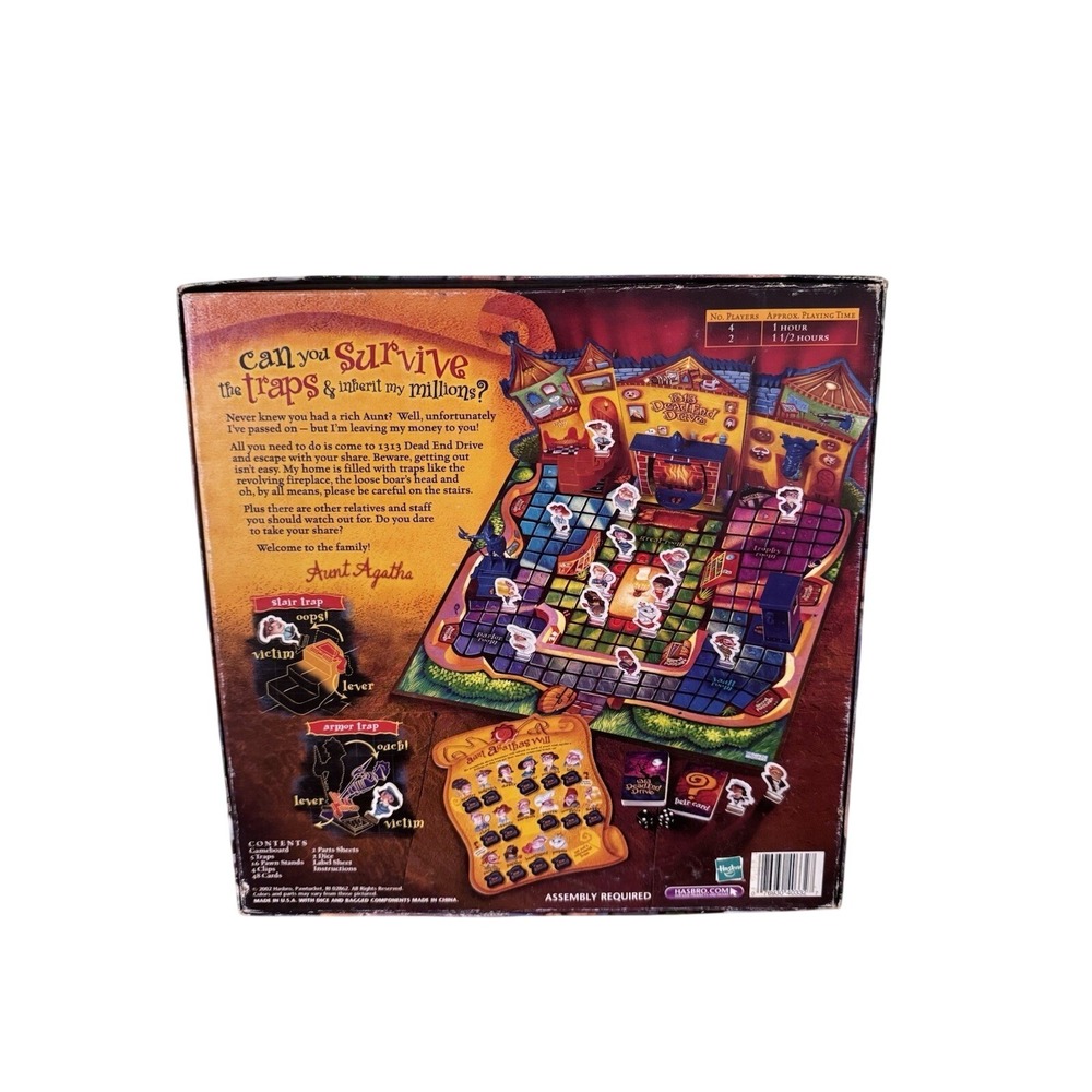 1313 Dead End Drive Board Game 2002 Parker Brothers Complete Mystery Mansion - Picture 3 of 12